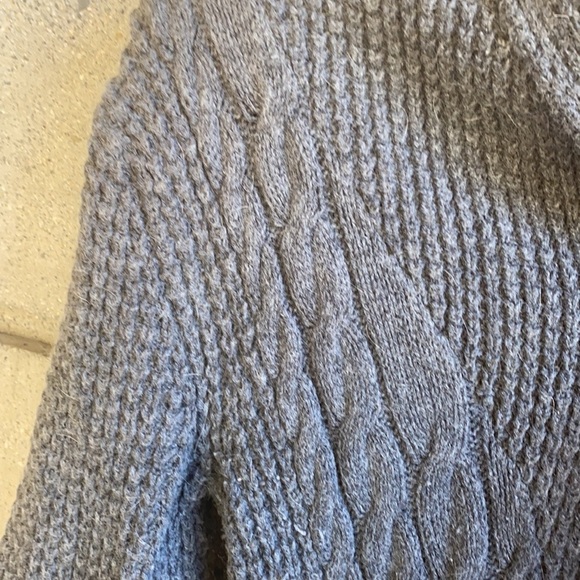 Alexandra Bartlett Knit Wrap Cardi in Charcoal - Picture 6 of 9